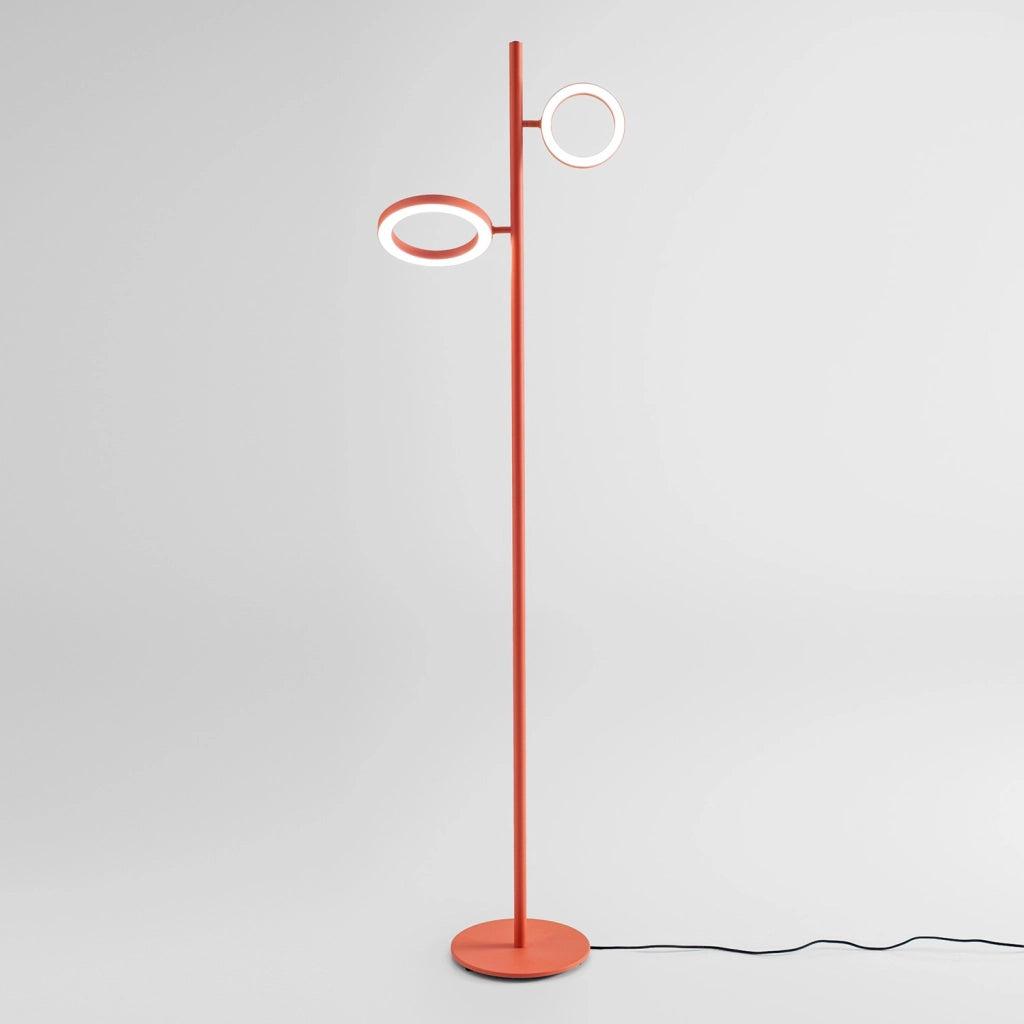 Lampada da terra GPIA32 Arancio Bruciato 28W LED 1304lm 3000K Dimmerabile Push _ Gealuce