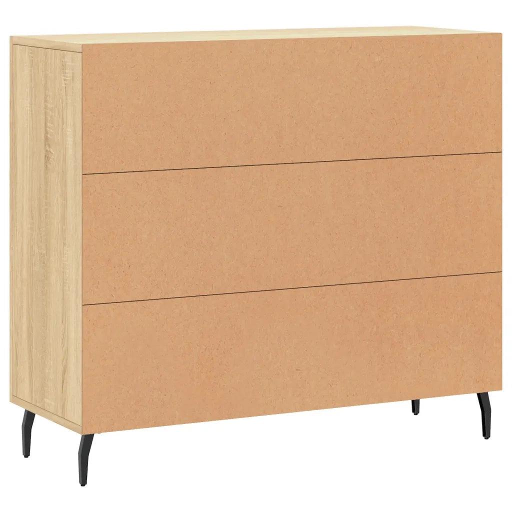 Credenza | Madia | Buffet da pranzo | Armadio da pranzo Rovere Sonoma 90x34x80 cm in Legno Multistrato