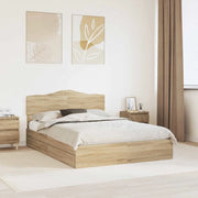 Letto con Contenitore con testiera Rovere Sonoma 150 x 200 cm 3413084