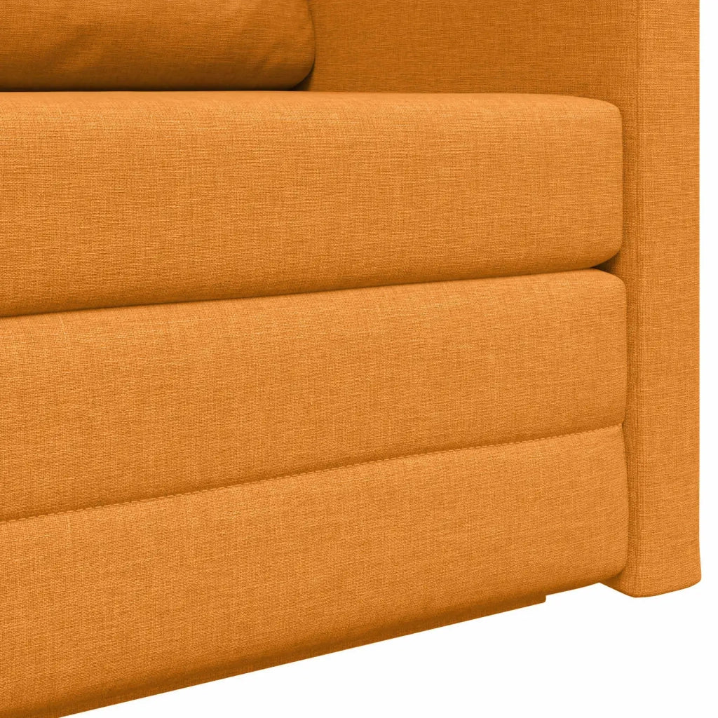 Divano letto 110cm Giallo Scuro Tessuto 4106699