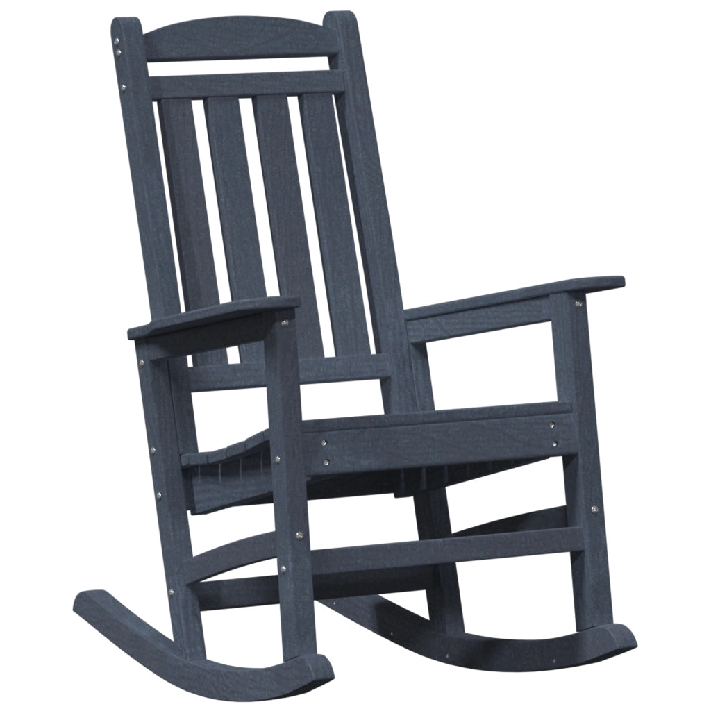 Set Lounge Giardino  3 Pezzi Blu Navy HDPE