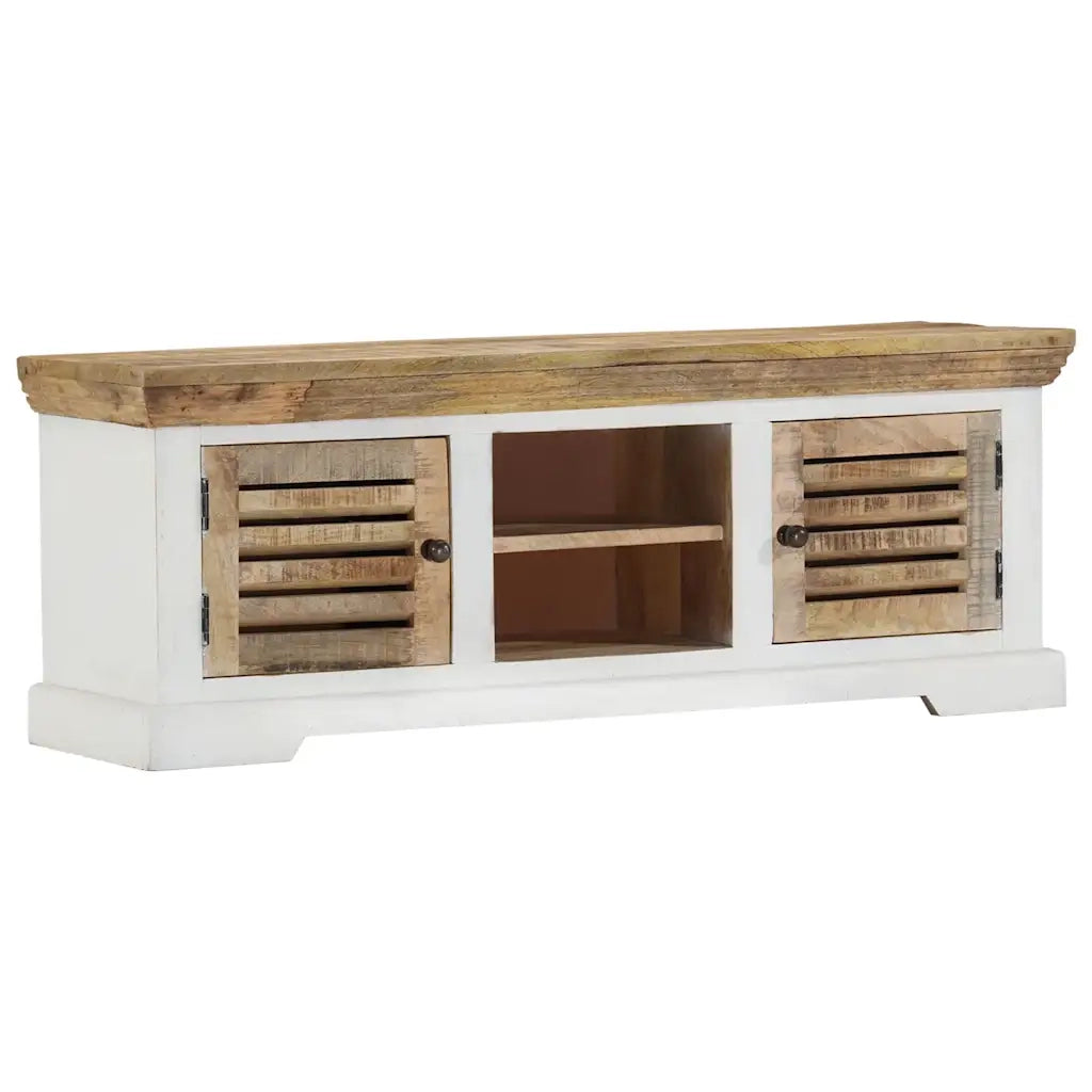 Mobile Porta TV 110x30x40 cm in Legno Massello di Mango cod mxl 19230