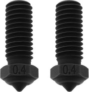 Nozzle 0,4mm - 2 Pezzi - Acciaio Inox - M6 - Compatibile con QIDI X-SMART3/X-PLUS3/X3 - Resistente allo Sfregamento e alla Temperatura Alta - Nozzle per Stampante 3D