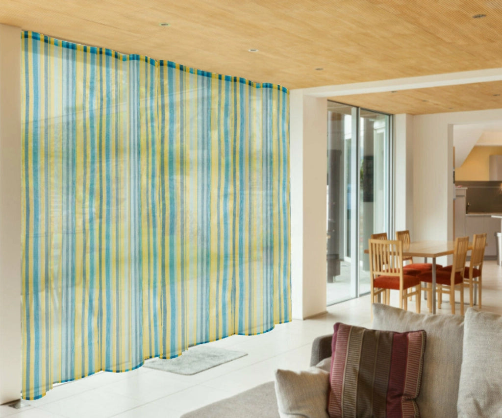 Zanzariera a Tenda per Porta Veranda Finestra Anti Zanzare Mosche Rete 150 x 250 Colore: Blu