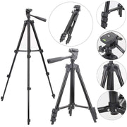Trade Shop - Treppiedi Cavalletto Cellulare Smartphone Camera Videocamera Alluminio 360 -