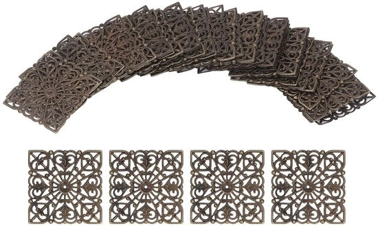 Accessori per gioielli - 50 pezzi - Decorazioni in acciaio - Accessori per gioielli DIY - Robusto e duraturo - Acciaio galvanizzato a nido