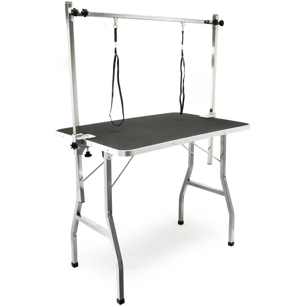 Tavolo da toelettatura regolabile con 2 cinghie tavolo da toelettatura per cani e gatti 91 x 61 cm 16_0000537