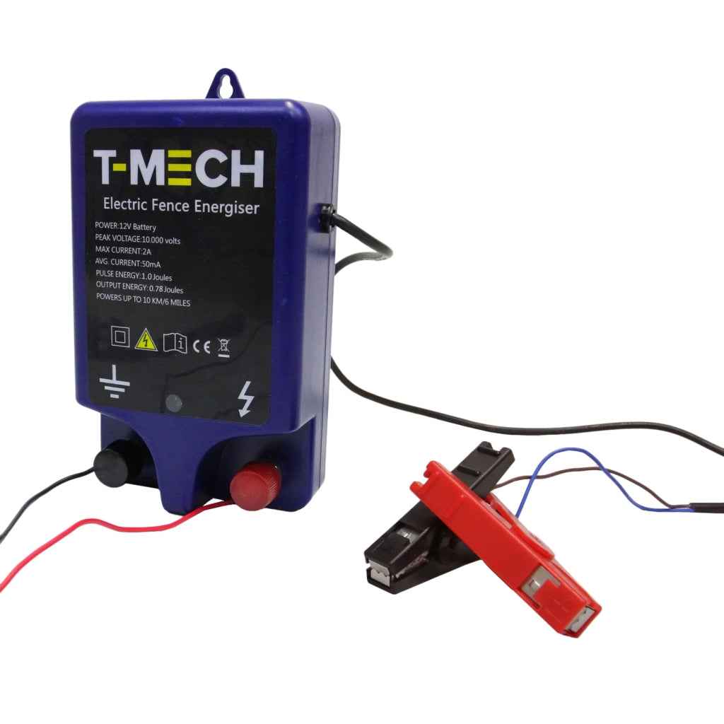 Elettrificatore a Batteria per Recinzioni per Animali 10000 volt Copertura 10km