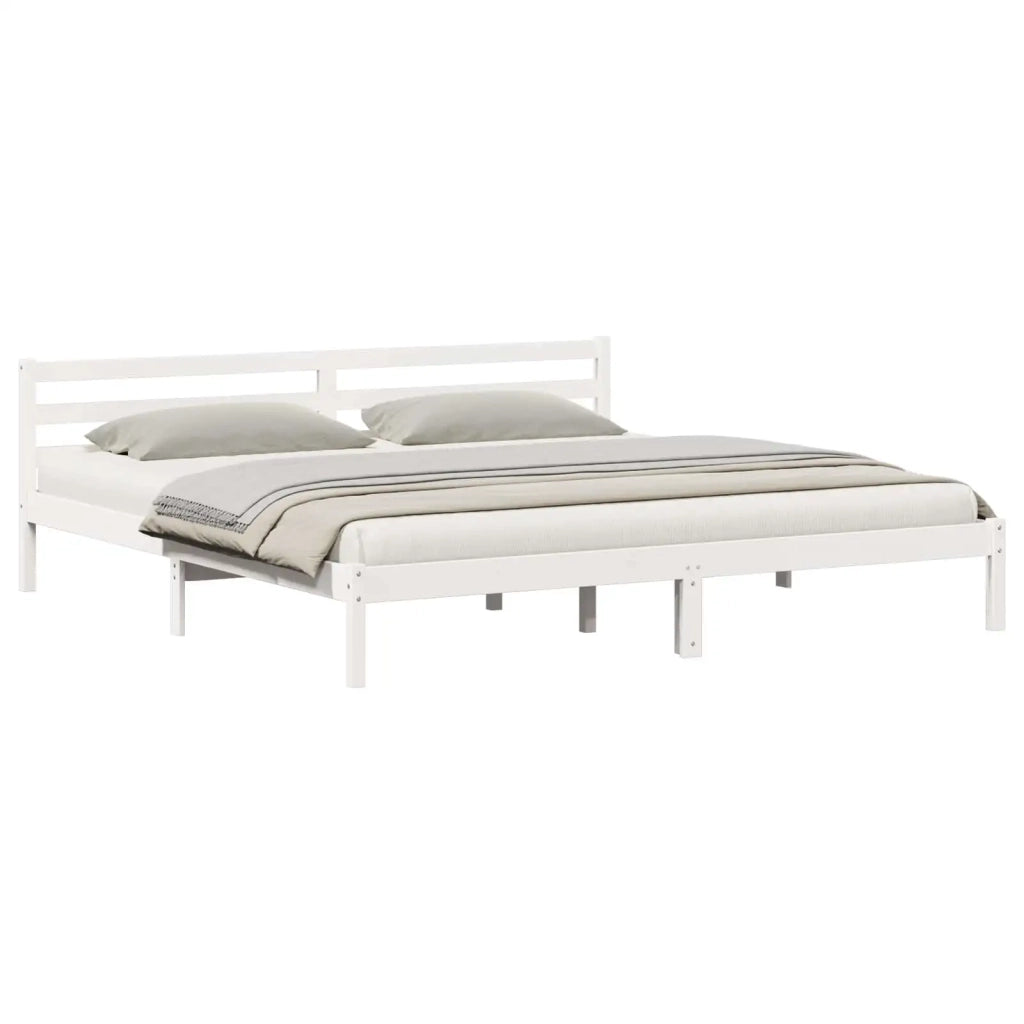 Struttura del letto con testiera-Giroletto con Testiera Bianco 208.6 x 157.6 x 69.4 cm 401712