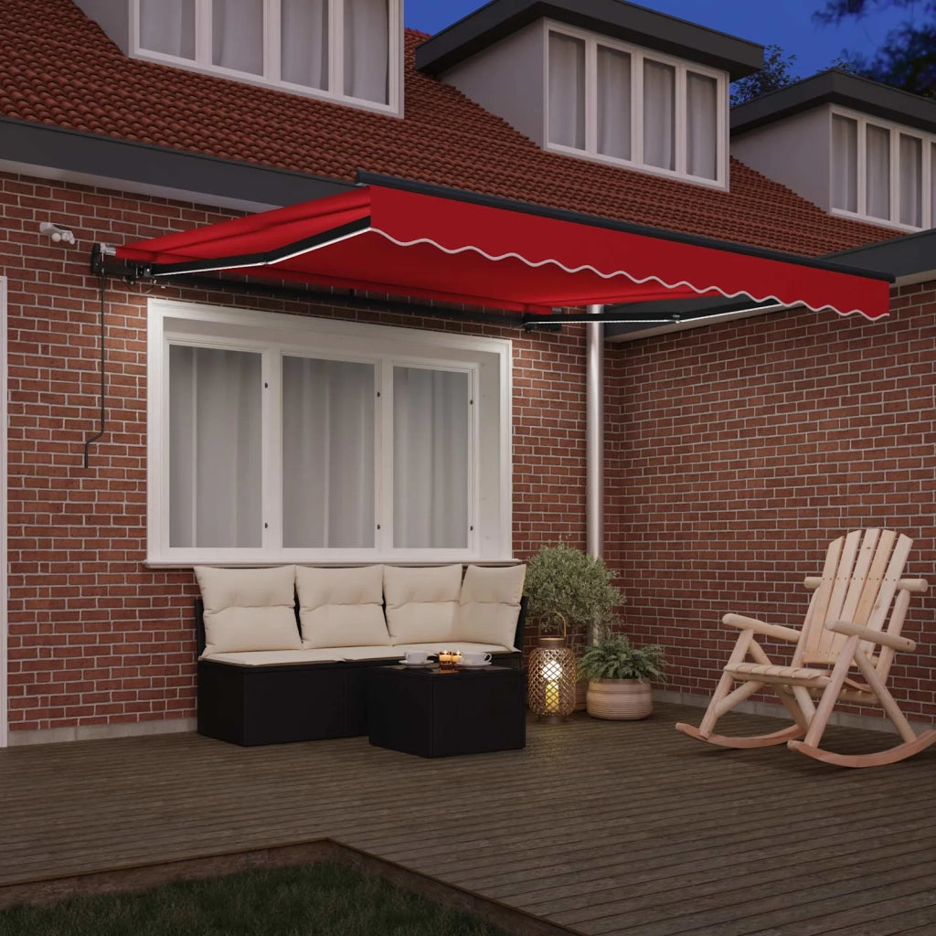 Tessuto per Tenda con Rosso 300 x 250 cm Poliestere 3330148