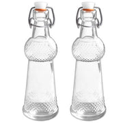 Trade Shop - 2 Bottiglia Bottiglie Bottigliette In Vetro Con Meccanico Con Guarnizione 75ml -