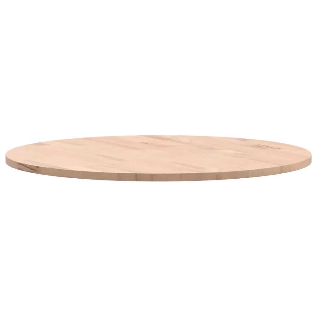 Piano per Tavolo | Superficie Tavolo | Piano Scrivania ?60x1,5 cm Rotondo in Legno Massello di Faggio