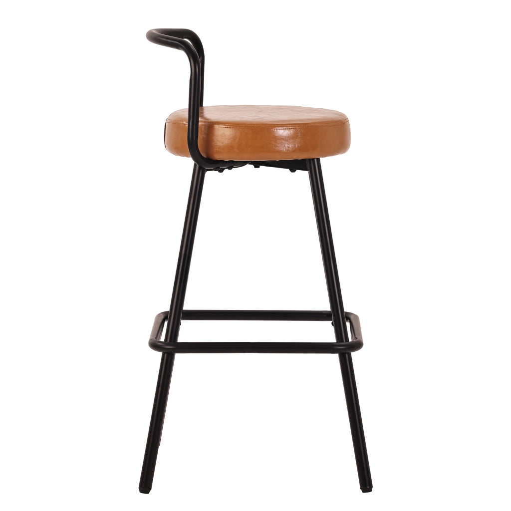 SGABELLO DA BAR Ergonomico 37x37x90,5 cm PU Pelle Marrone