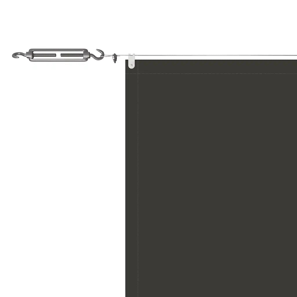 Paravento Verticale Antracite 140x800 cm Tessuto Oxford 148217