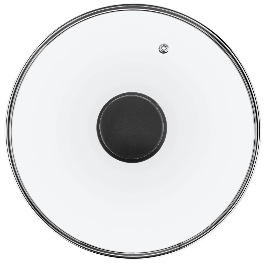 Coperchio in vetro KADAX da 24 cm, universale, resistente al calore, per pentole e padelle.