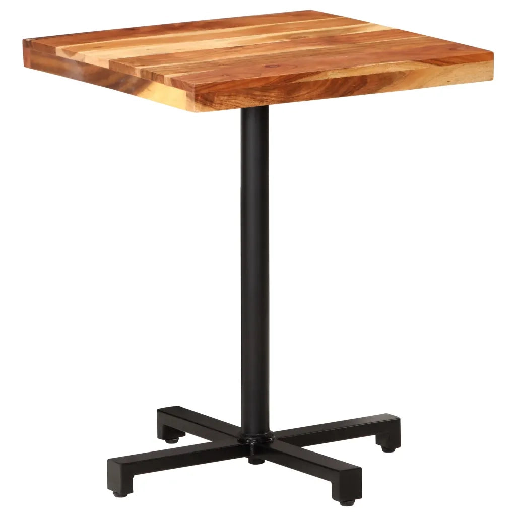 Tavolino da Bistrot Quadrato 60x60x75 cm in Massello di Acacia 320276