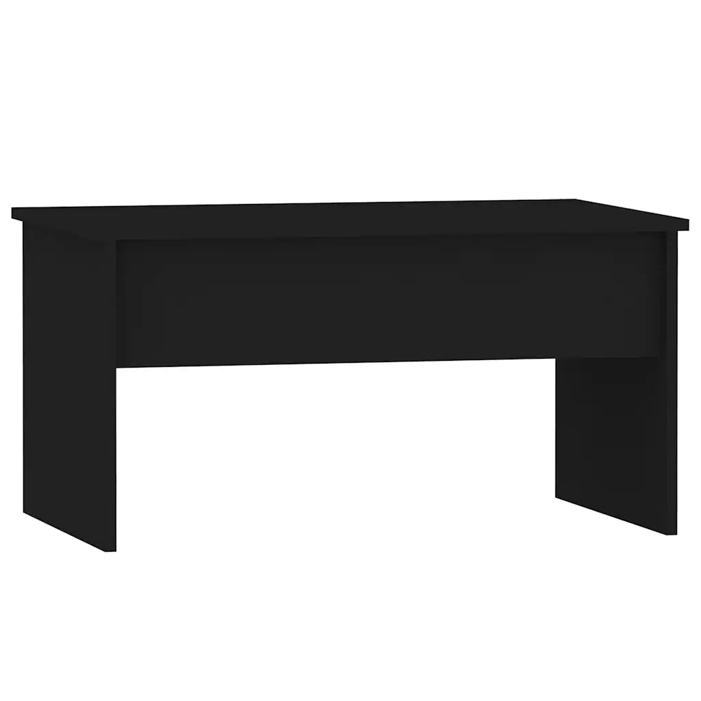Tavolino da Salotto Nero 80x55,5x41,5 cm in Legno Multistrato 809639
