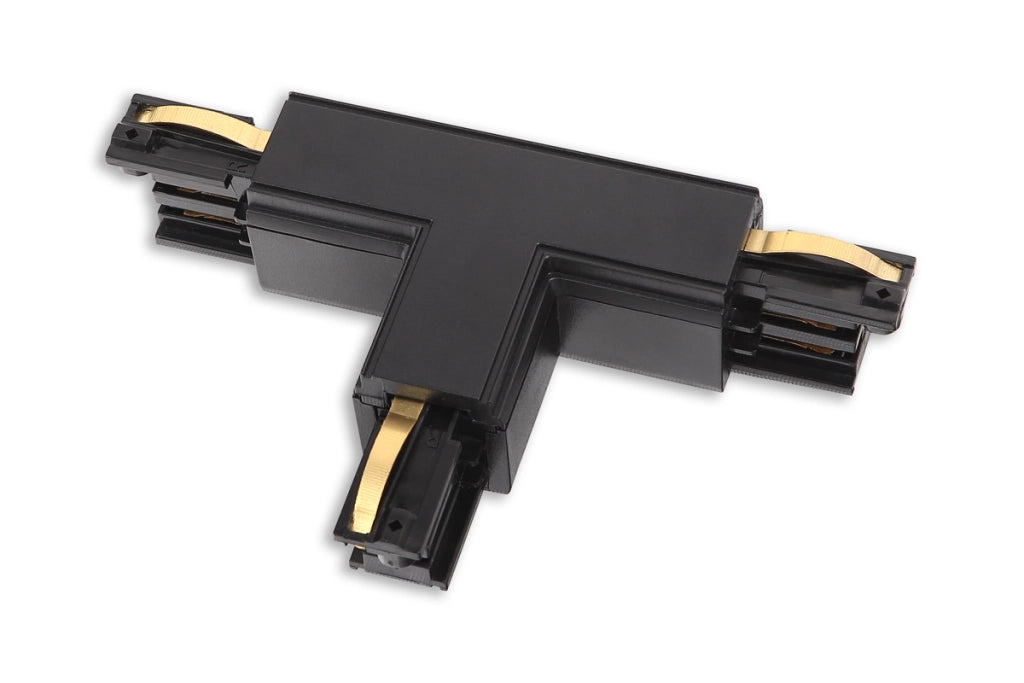Connettore a T destro per binario trifase nero Maxlight