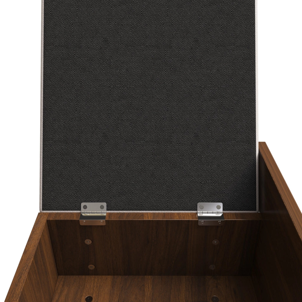 Tavolo da trucco 3 in 1 con specchio apribile, piano in vetro, 3 cassetti, colore noce, 60x40x118 cm
