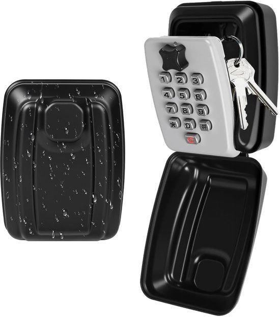 Safetta numerica per esterno, sicura 12-digitale safetta professionale per esterno, impermeabile e resistente alle intemperie con struttura metallica robusta, installazione a parete per casa, garage, ufficio, scuola e fabbrica
