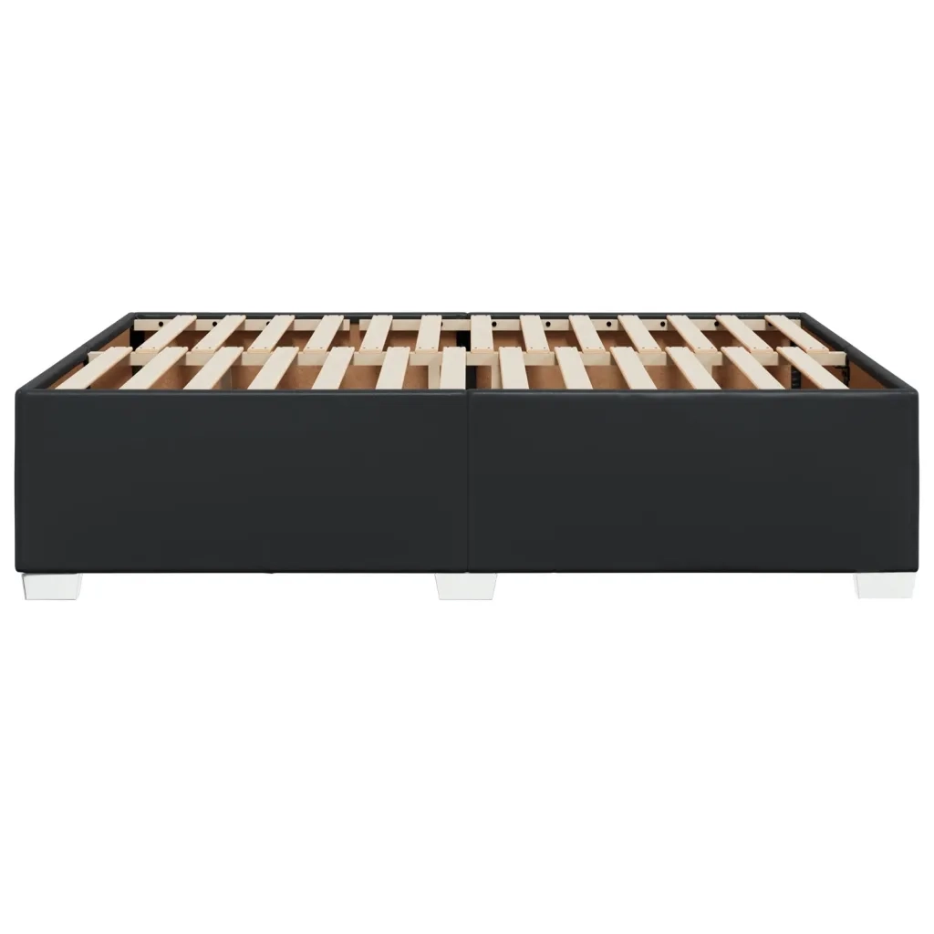 Giroletto-Struttura Letto Nero 140x190 cm in Similpelle 571524