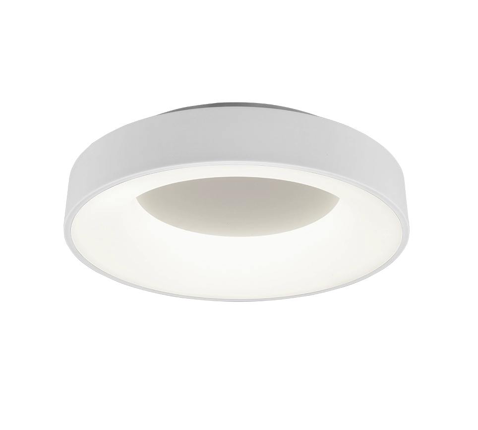 Plafoniera Led Interno Moderna Dimmer Bianco Opaco Interruttore Girona GD Trio