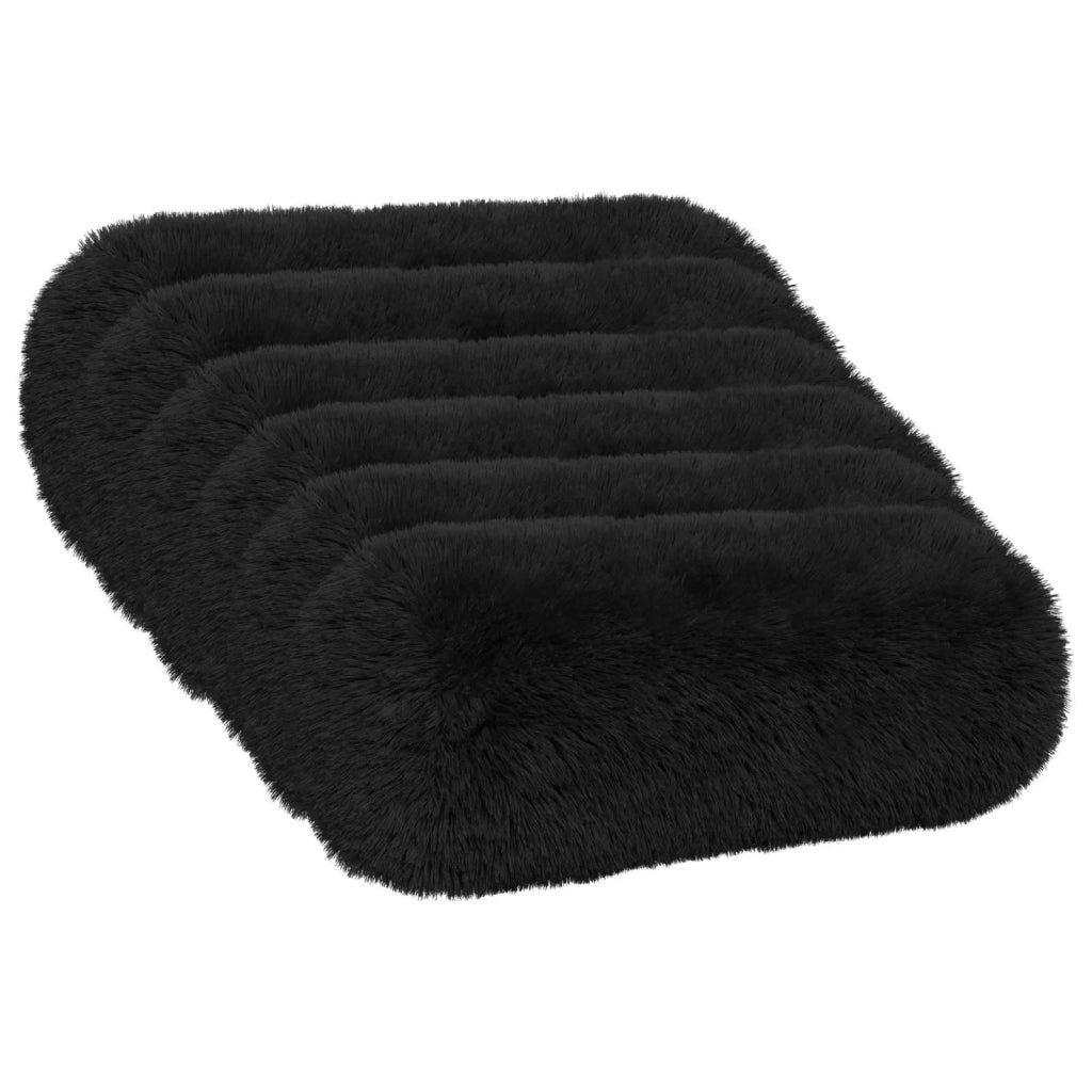 Cuscino con cuscino HEERLEN 6 pz Nero Fleece PV 930190