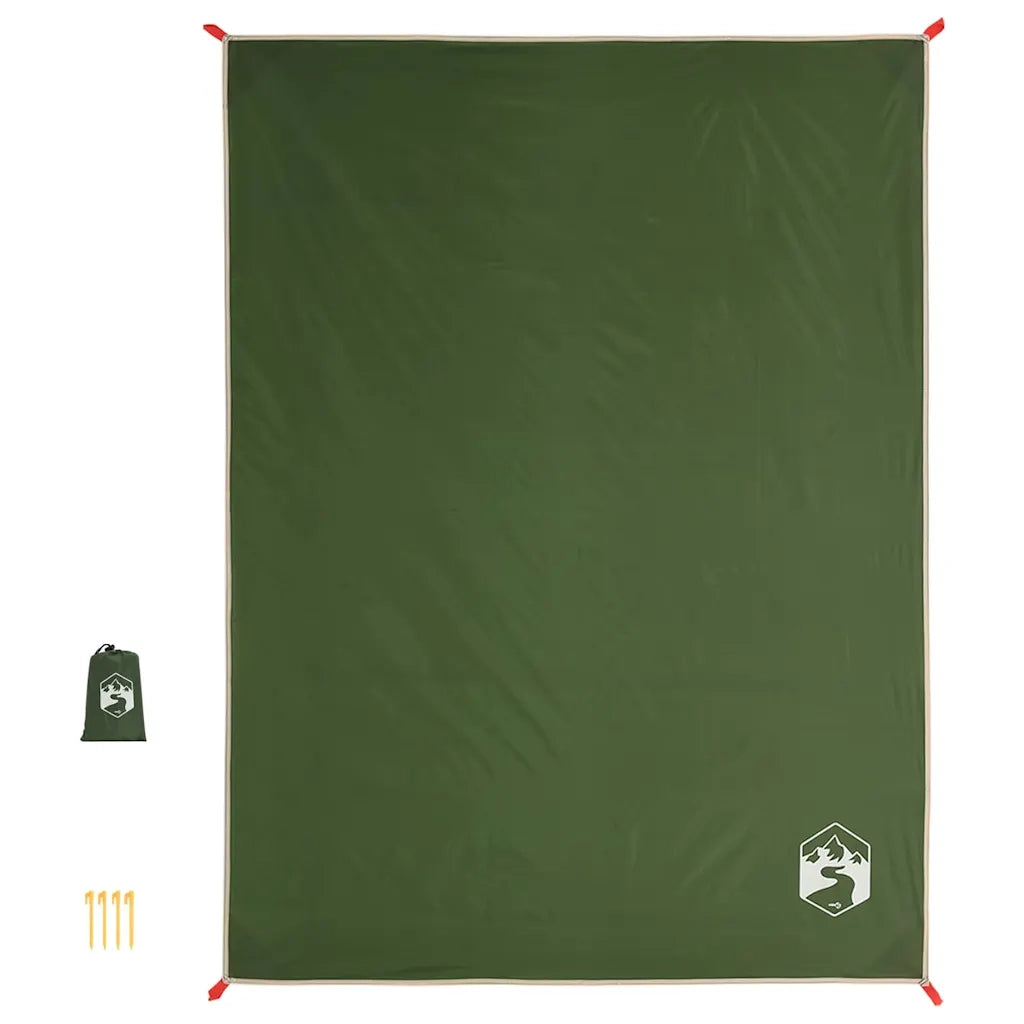 Tovaglia da Picnic con Picchetti Verde 205x155 cm CFW5103457