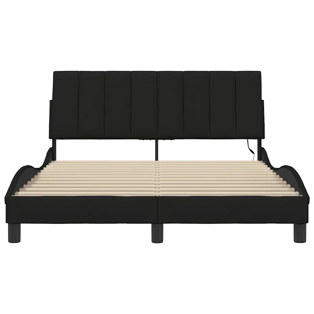 Giroletto senza Materasso Hanko Nero 120x200 cm Tessuto 3310449