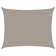 Vela Parasole | Telo Ombra | Vela da ombra 160 g/m2 Rettangolare Grigio Chiaro 6x7 m in HDPE
