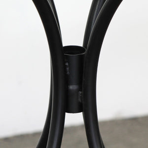 Tavolino tondo da Giardino 55x71 cm Ripiano in Ceramica con Mosaico Opaco