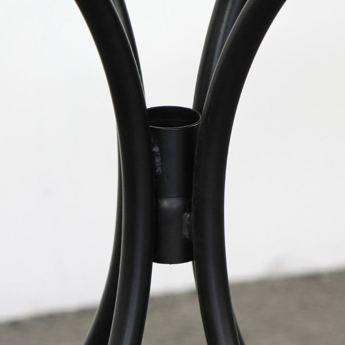 Tavolino tondo da Giardino 55x71 cm Ripiano in Ceramica con Mosaico Opaco