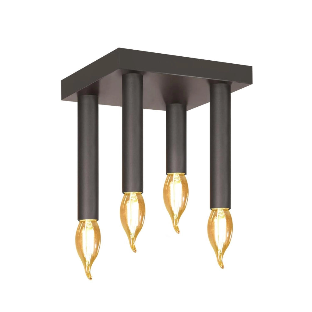 ZMH Lampada da soffitto in metallo grigio industriale retrò E14 per cucina e sala da pranzo