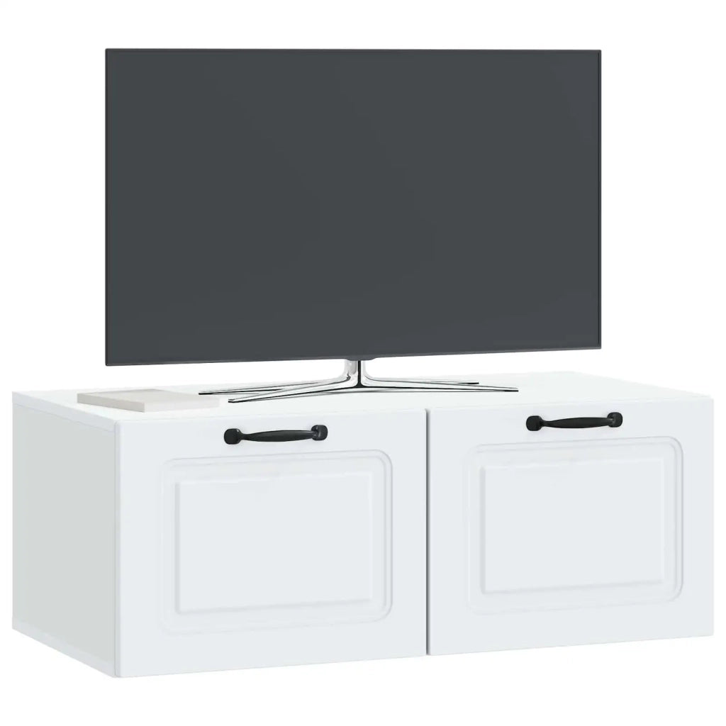 Mobile Porta TV da Muro Bianco 78,5 x 41 x 30 cm 899365