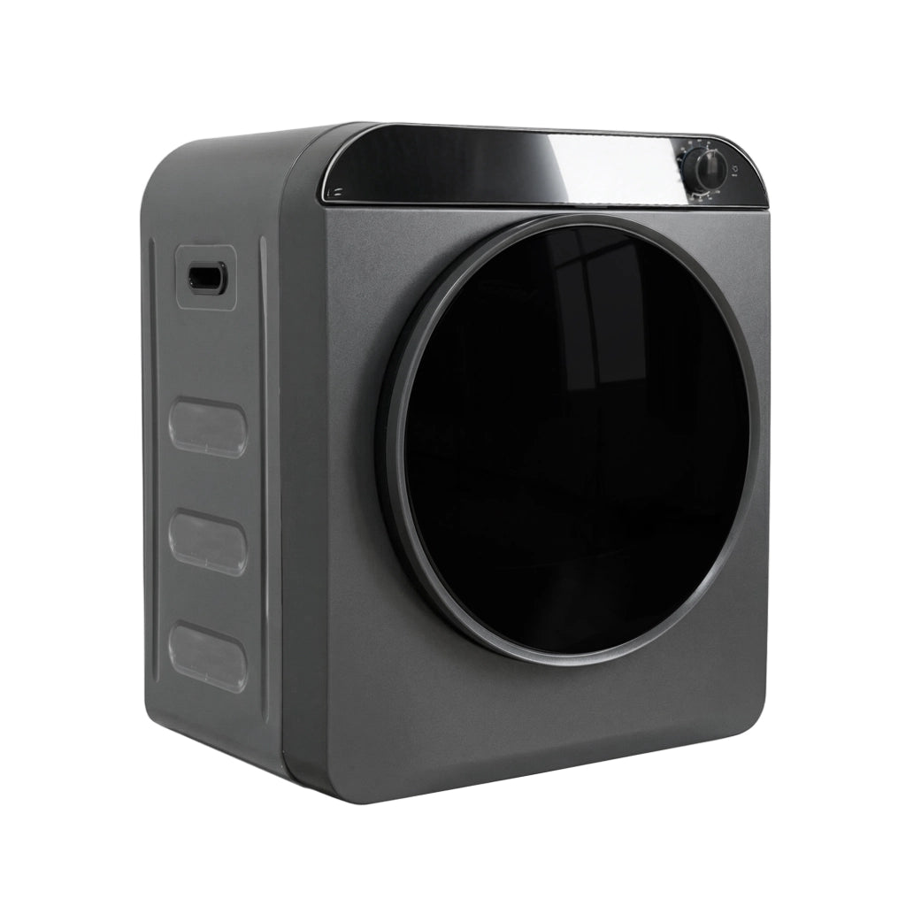 Asciugatrice Compatta 3 kg 830 W con Riscaldamento PTC; Cestello Inox; 4 Programmi e Montaggio a Parete