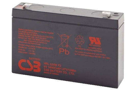 BATTERIA AL PIOMBO CSB HRL 634W F2 6V 34W