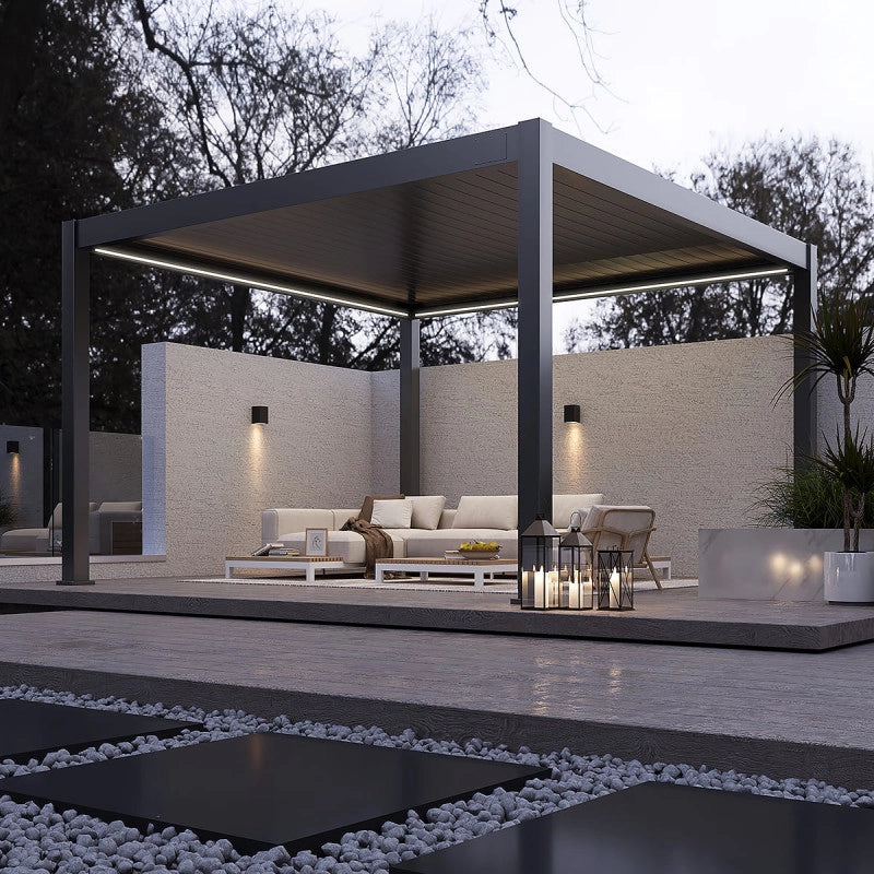 Kit LED pergola bioclimatica autoportante 4x4M