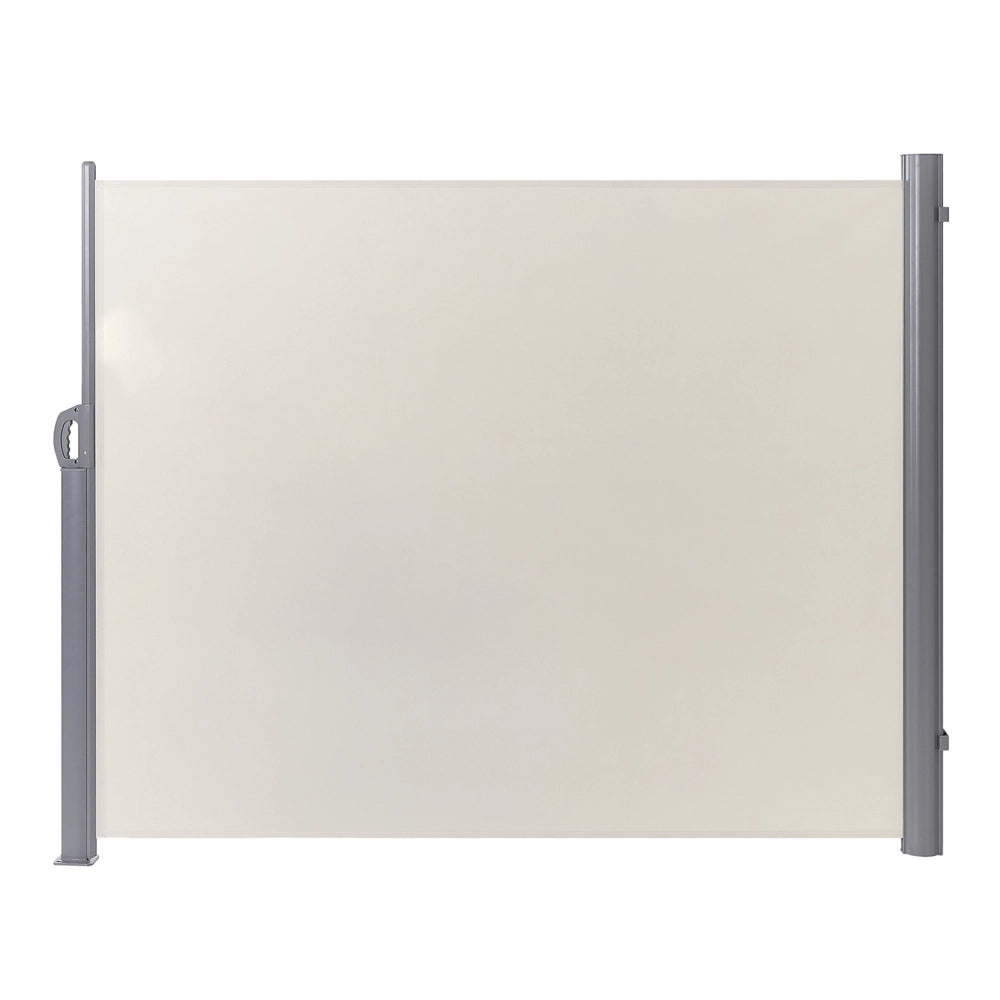 Tenda Laterale da Sole Estraibile Per Giardino Rettangolare 160 x 300 cm Beige