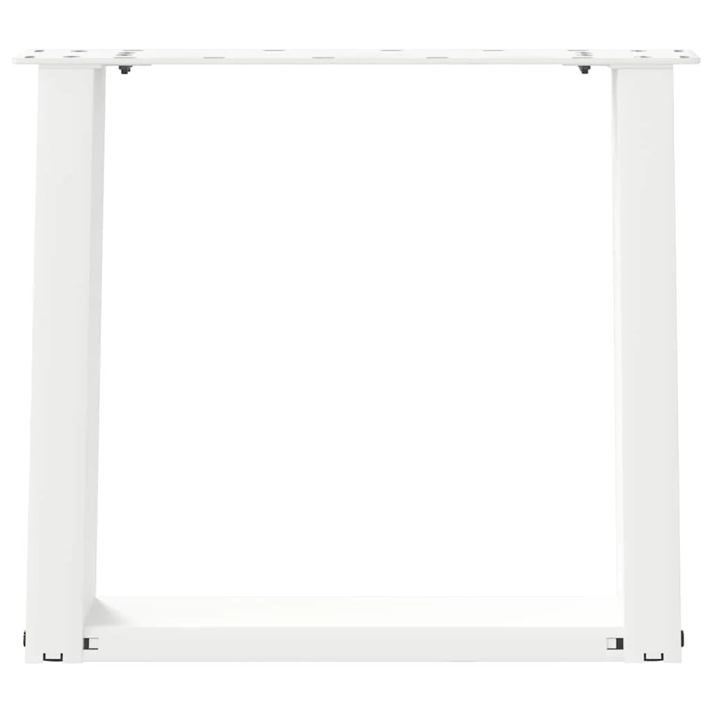 Set di 2 gambe regolabili per tavolino da caffè a forma di U 50 x 42-43 cm acciaio bianco 02_0057049