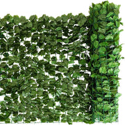 Siepe Artificiale con Foglie Edera Sintetica per Balcone Recinzioni Ringhiere Giardino, 150 x 300 cm