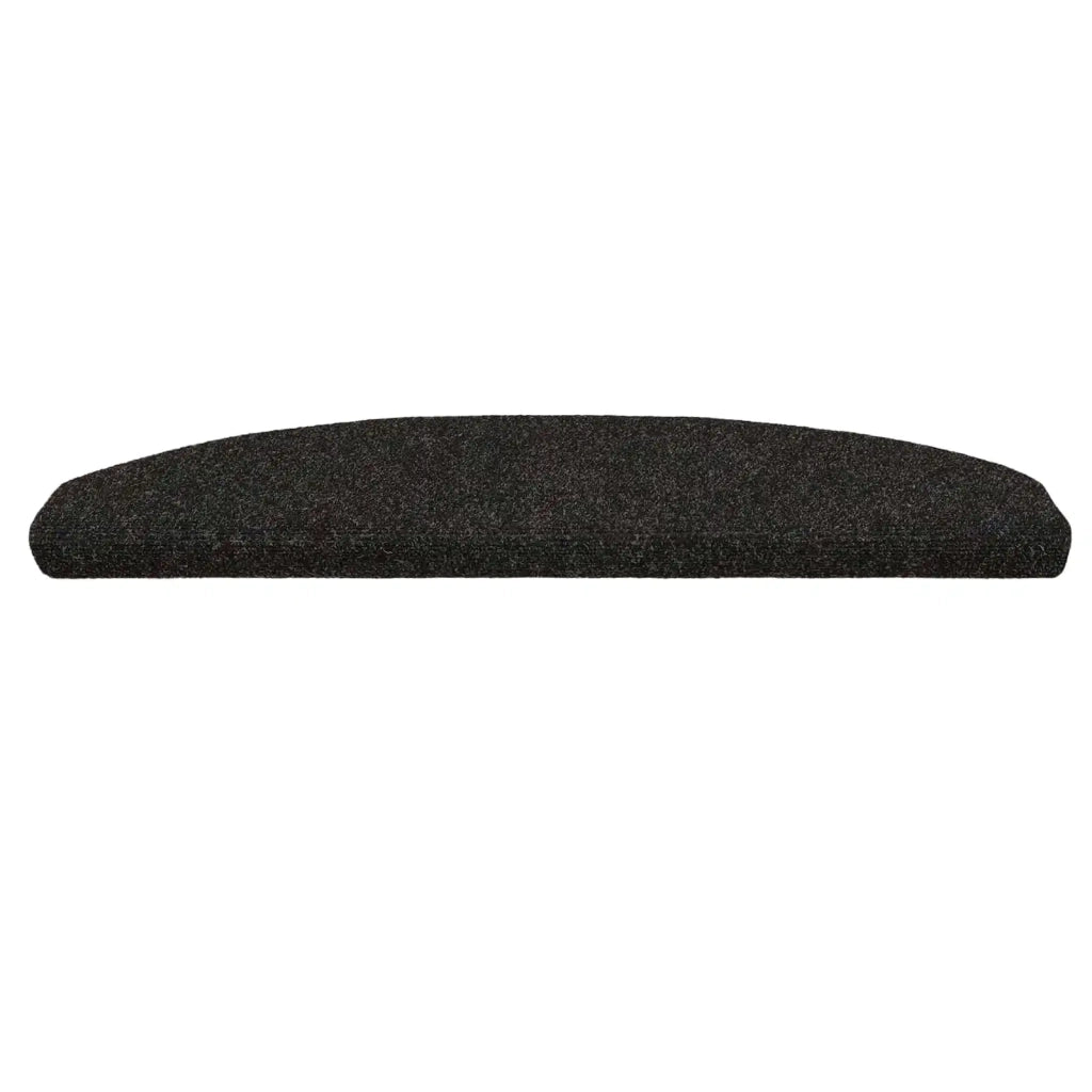 Tappetini per scale autoadesivi 15 pcs Nero 80 x 24,5 x 3,5 cm 42038666