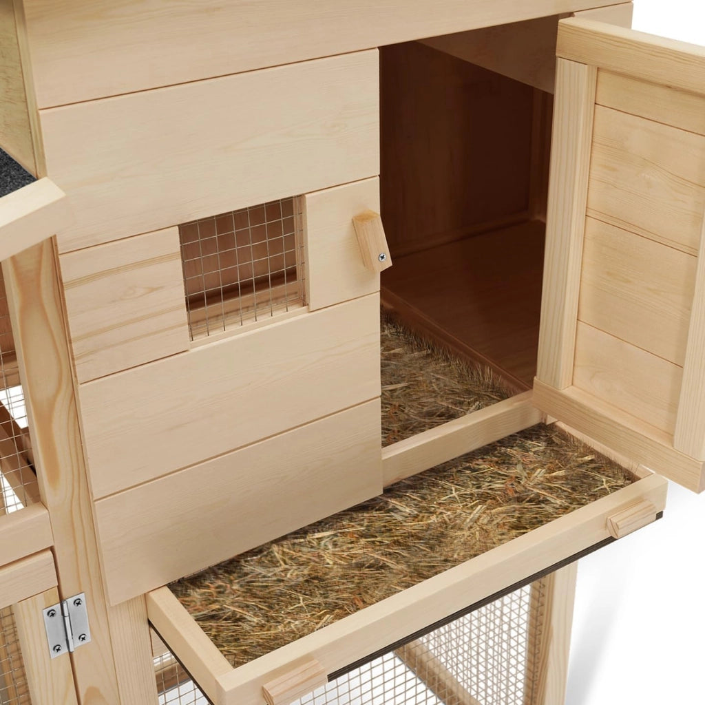 Pollaio comfort con nido per la deposizione delle uova in legno