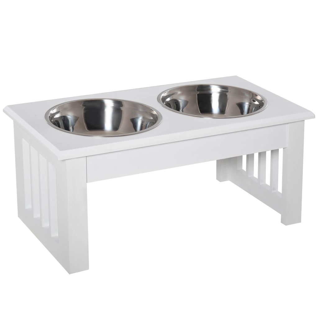 Stazione Cibo Cane ¨C zephmum ¨C 44x24x15cm Bianco