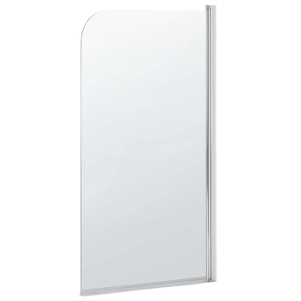 Schermo Doccia Vasca Vetro Temperato Trasparente con Alluminio 140 x 70 cm Regolabile Minimalista