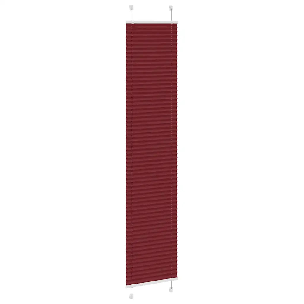 Tenda Plissettata Rosso Bordeaux 45x200 cm Larghezza Tessuto 4015251