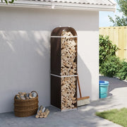 Portaceppi Marrone 40x45x170 cm in Acciaio Zincato 364568