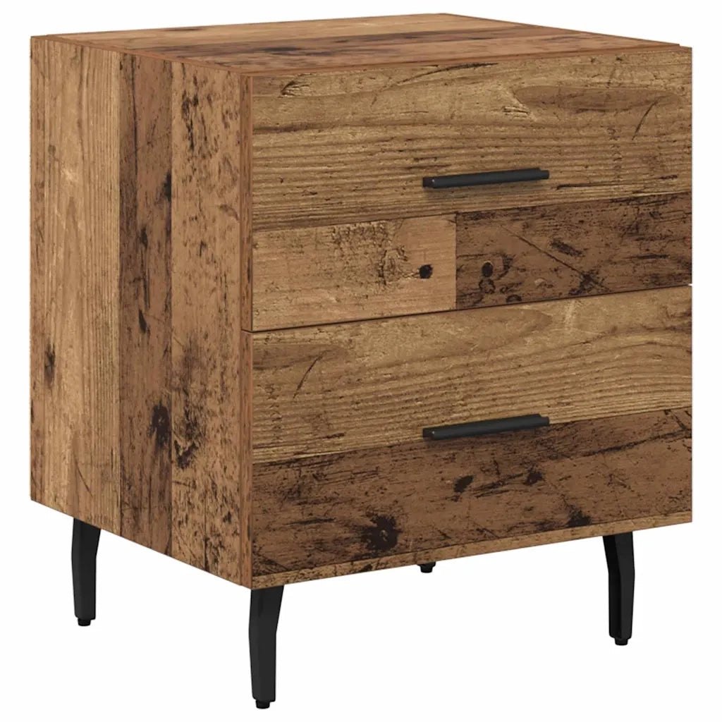 Armadio da Notte con cassetto Legno vecchio 40 x 35 x 47,5 cm 882042