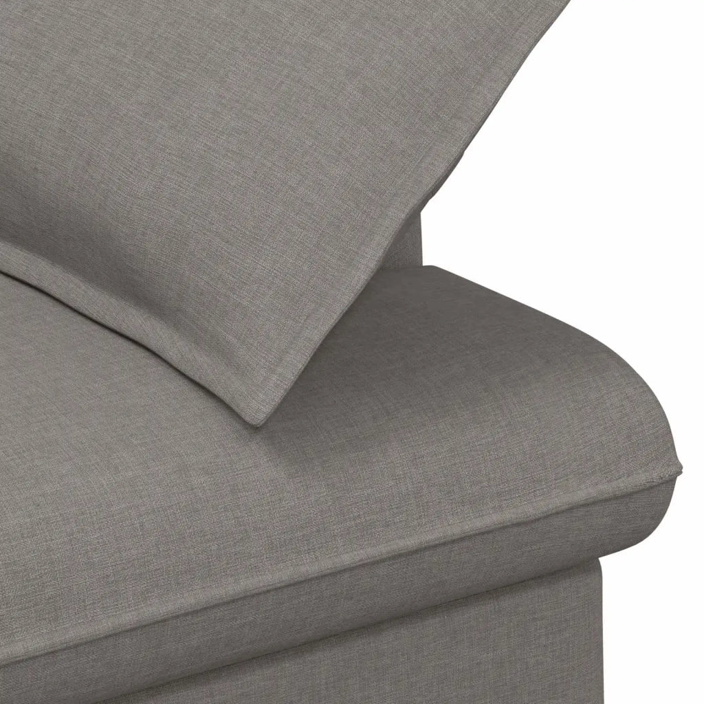 Loveseat con bottoni imbottiti Tortora 111 x 68 x 80 cm Tessuto 42041802