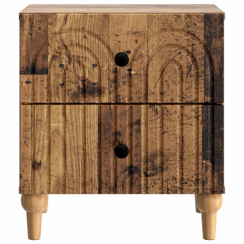 Armadio da Notte con cassetto Legno antico 43 x 34,5 x 48 cm 894081