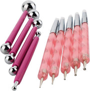 Set di punterelle metalliche da ceramica - 9 pezzi, acciaio inossidabile, set di modellazione per ceramica DIY